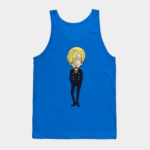 Sanji Tank Top by onepiecechibiproject